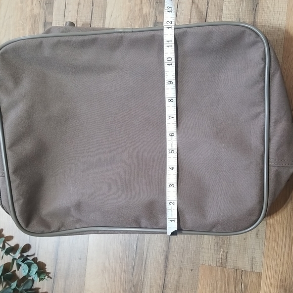 VINTAGE Brown Canvas Carry-on Travel Luggage Bag - Picture 15 of 15